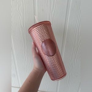 Rare OG Rose Gold Studded Starbucks Tumbler